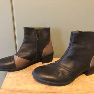 El Naturalista Heeled Boot Size 40, NG15 IBON BLACK